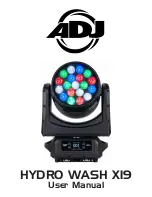 Preview for 1 page of ADJ HYDRO WASH X19 User Manual