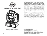 Предварительный просмотр 1 страницы ADJ INNO POCKET Z4 User Instructions