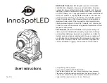 ADJ InnoSpotLED User Instructions preview