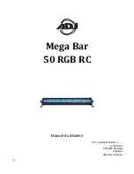 Preview for 1 page of ADJ Mega Bar 50 RGB RC (French) Manuel D'Utilisation