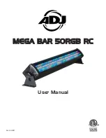 ADJ Mega Bar 50RGB RC User Manual preview