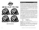 Preview for 1 page of ADJ MEGA FLAT PAK User Instructions