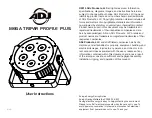 Preview for 1 page of ADJ MEGA TRIPAR PROFILE PLUS User Instructions