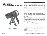 Предварительный просмотр 1 страницы ADJ micro wash wwcw User Instructions