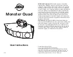 Preview for 1 page of ADJ Monster Quad User Instructions