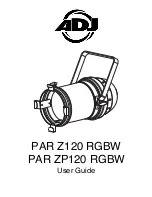 Preview for 1 page of ADJ PAR Z120 RGBW User Manual