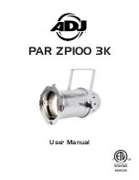 ADJ Par ZP100 3K User Manual preview