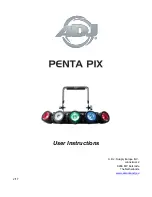 ADJ penta pix User Instructions предпросмотр