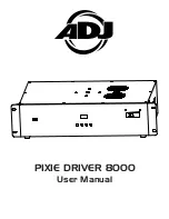 Preview for 1 page of ADJ PIXIE DRIVER 8000 User Manual