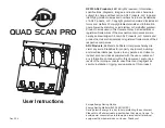 ADJ QUAD SCAN PRO User Instructions preview