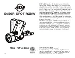 ADJ SAB605 User Instructions предпросмотр