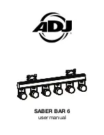 ADJ SABER BAR 6 User Manual предпросмотр