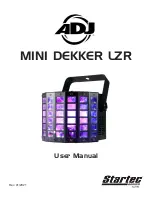 ADJ Startec Series Mini Dekker LZR User Manual предпросмотр