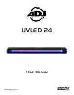 Предварительный просмотр 1 страницы ADJ Startec UVLED 24. User Manual