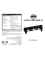 ADJ ULTRA HEX BAR 6 User Instructions preview