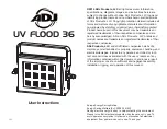 ADJ UV FLOOD 36 User Instructions preview