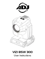 ADJ Vizi BSW 300 User Instructions preview