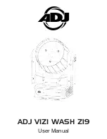 Preview for 1 page of ADJ VIZI WASH Z19 User Manual