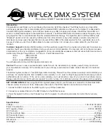 Preview for 1 page of ADJ WIFLEX DMX SYSTEM Quick Start Manual