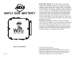 Preview for 1 page of ADJ WIFLY EXR BATTERY User Instructions