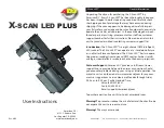 Preview for 1 page of ADJ X-SCAN LED PLUS User Instructions