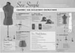 Adjustoform Sew Simple Assembly And Adjustment Instructions preview