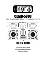 Preview for 1 page of Adkins CDMB-5000 User Manual