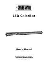 Предварительный просмотр 1 страницы Adkins LED ColorBar User Manual