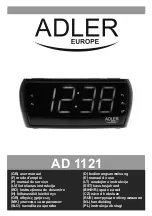 Предварительный просмотр 1 страницы Adler Europe AD 1121 User Manual