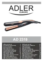 Preview for 1 page of Adler Europe AD 2318 User Manual