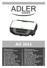 Adler Europe AD 3043 User Manual предпросмотр