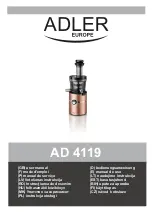 Adler Europe AD 4119 User Manual preview