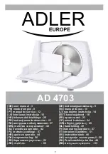 Adler Europe AD 4703 User Manual предпросмотр