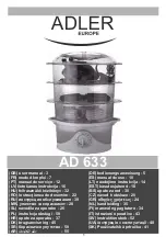 Adler Europe AD 633 User Manual предпросмотр