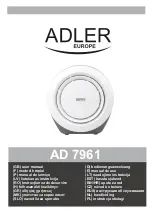 Adler Europe AD 7961 User Manual preview