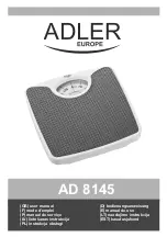 Preview for 1 page of Adler Europe AD 8145 User Manual