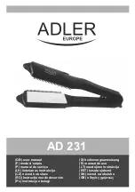 Предварительный просмотр 1 страницы Adler AD 231 User Manual