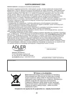 Предварительный просмотр 23 страницы Adler AD 2905 User Manual