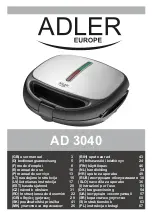 Preview for 1 page of Adler AD 3040 User Manual