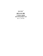 Preview for 1 page of ADLINK Technology ACL -6128 User Manual