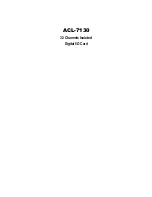 Preview for 1 page of ADLINK Technology ACL-7130 Manual