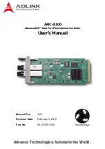 Preview for 1 page of ADLINK Technology AdvancedMC AMC-8100 User Manual