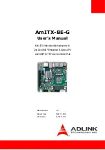 ADLINK Technology AmITX-BE-G User Manual предпросмотр