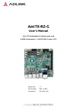 Предварительный просмотр 1 страницы ADLINK Technology AmITX-RZ-G User Manual