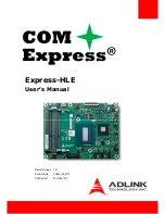 ADLINK Technology COM Express Express-HLE User Manual preview