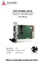 ADLINK Technology cPCI-3510 User Manual preview