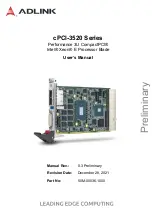 ADLINK Technology cPCI-3520 Series User Manual preview