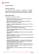 Preview for 5 page of ADLINK Technology cPCI-6510 Series User Manual