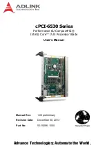 ADLINK Technology cPCI-6530 Series User Manual preview