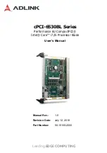 ADLINK Technology cPCI-6530BL Series User Manual preview